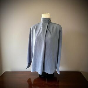 Pendleton Women's Long Sleeve Blue Top (YT7)